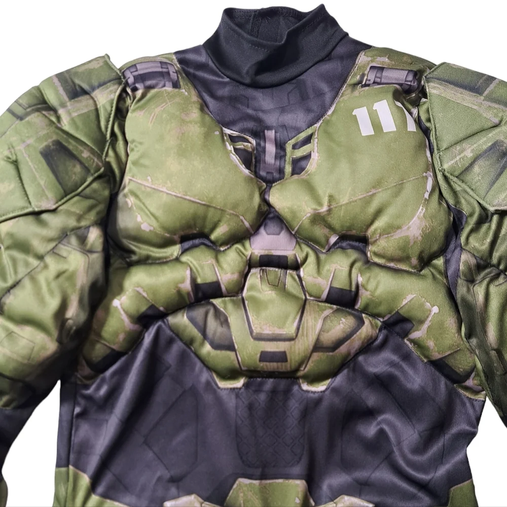 Halo Infinite Master Chief Kids Costume Green/Black Size S/P (4-6)‎